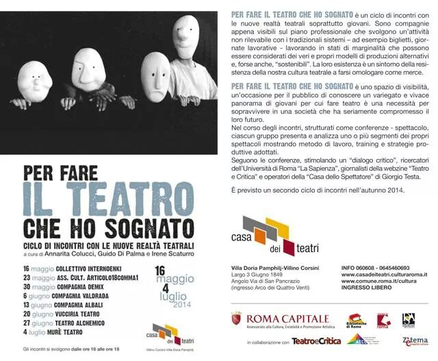 per fare il teatro che ho sognato programma